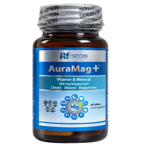 Auramag + citrate malate bisglycinate 200 mg 30tablets